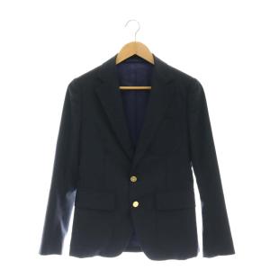 ブレザー テーラードジャケット 金ボタン ウール 38 S 紺 ネイビー /KO OS