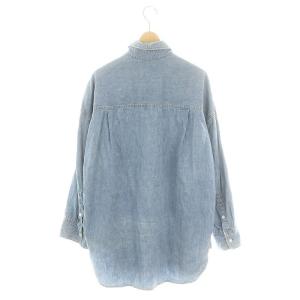 Deuxieme Classe デニムシャツ オーバーサイズ 長袖 ライトブルー