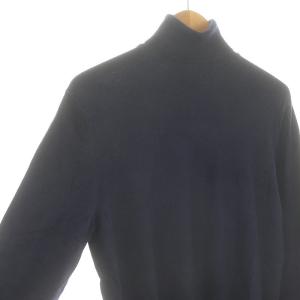 LUIGI BORRELLI タートルネックニット セーター 長袖 ウール 紺 ネイビー