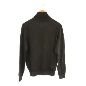 LUIGI BORRELLI ウールタートルネックニット セーター 長袖 ダークブラウン