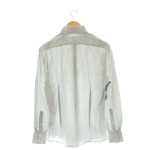 BRUNELLO CUCINELLI SLIMFIT カッタウェイカラーシャツ 長袖 前開き S ライトグレー