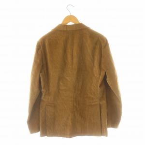 LUIGI BORRELLI コーデュロイ背抜き3Bテーラードジャケット 48 キャメル