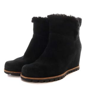 UGG australia セイライン seyline ブーツ インヒール ショート 防水 スエード US7 24cm 黒 ブラック 1117530