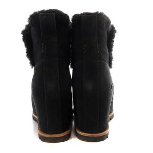 UGG australia セイライン seyline ブーツ インヒール ショート 防水 スエード US7 24cm 黒 ブラック 1117530
