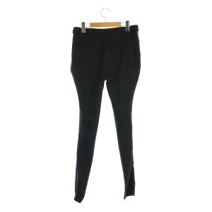 BALENCIAGA タック テーパードパンツ 裾ジップ フランス製 36 黒 ブラック 229340