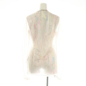 Mame Kurogouchi Marble Print Sheer Jersey Crew Neck Top 2