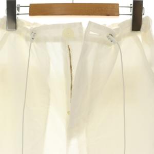 nagonstans タイプライター パラシュートパンツ ワイドパンツ 36 白 ホワイト /DF OS