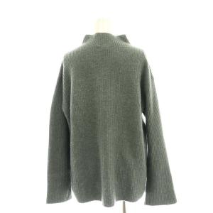 Theory カシミヤ混 ハイネック ニット セーター 長袖 S カーキ グレー