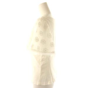 M'S GRACY ケープ風トップス カットソー 半袖 38 白 ホワイト /DF OS