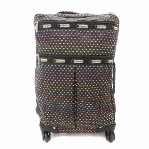 キャリーケース スーツケース バッグ 4輪 ハート柄 黒 ブラック /AE