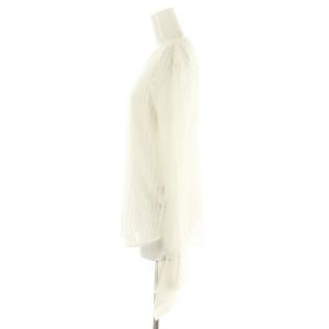 CELFORD 23AW DOT チュール ブラウス シャツ 長袖 インナー付き 38 M 白 ホワイト
