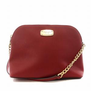 ショルダーバッグ チェーン レザー 赤 レッド /AN11 OF