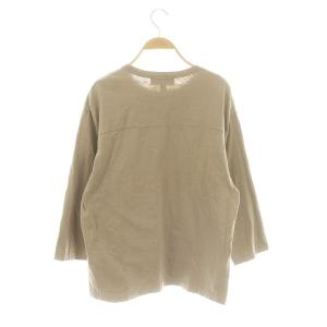 AMERICANA Deuxieme Classe別注 FOOTBALL Tシャツ カットソー 長袖 ロゴ ベージュ 白 ホワイト