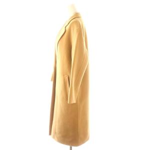 23区 22AW ウールリバー ロングコート チェスターコート アウター 小さいサイズ 32 ベージュ /ES
