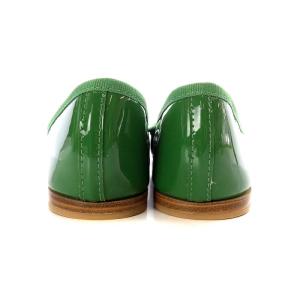 Repetto サンドリオン CENDRILLON バレエシューズ パンプス フラット パテントレザー 38 24cm 緑色 グリーン VZ086V