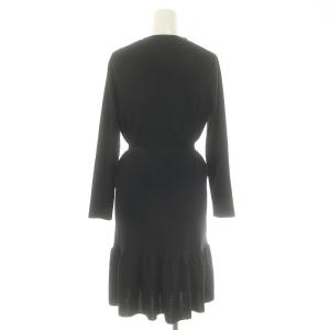 TOCCA ロングニットカーディガン 前開き M 紺 ネイビー