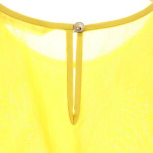 mina perhonen developpe パフスリーブブラウス 38 イエロー