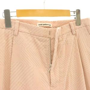 mina perhonen land puzzle タックテーパードパンツ 38 ピンク