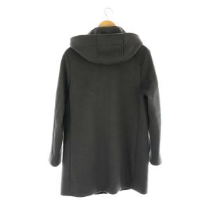 BEAUTY&YOUTH UNITED ARROWS 120S メルトン フード コート ミドル丈 アウター ウール M チャコールグレー