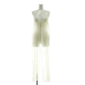 24SS  PANEL LACE CAMI ドレス キャミソールワンピース ロング 総レース ナイロン