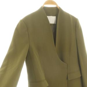 Mame Kurogouchi 22AW Collarless Double Breasted Suit Jacket 2