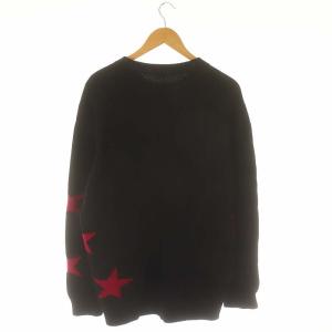GIVENCHY スター ウール ニット セーター 長袖 M 黒 ブラック ピンク