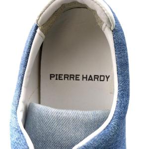 PIERRE HARDY スライダースニーカー デニム 38 25cm 青 ブルー /AK13 SH