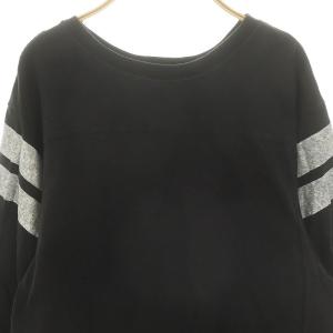 AMERICANA バックロゴプリント 長袖カットソー Tシャツ 黒 ブラック