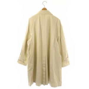 CHANEL 丸襟 スプリングコート ステンカラーコート ロング 比翼ボタン 38 アイボリー