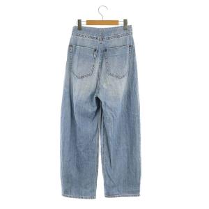 MM6 Maison Margiela ハイウエスト デニムパンツ ジーンズ ボトムス ボタンフライ コットン 38 M 青 ブルー