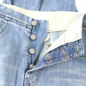 MM6 Maison Margiela ハイウエスト デニムパンツ ジーンズ ボトムス ボタンフライ コットン 38 M 青 ブルー