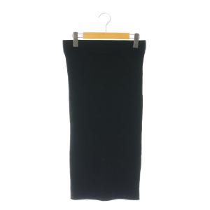 cut and sewn スカート タイトスカート ロング リブ 38 黒 ブラック