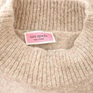 kate spade new york シロクマ ニット セーター 長袖 モックネック S ベージュ