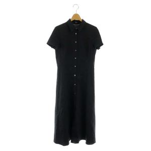 【23年製】セオリー Easy Shift DR Admiral Crepe 黒 Black Admiral Crepe Shift Dress | Theory
