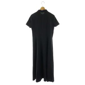 Theory 24SS Good Crunch W SS BD Midi DR B ワンピース ロング 半袖 リネン