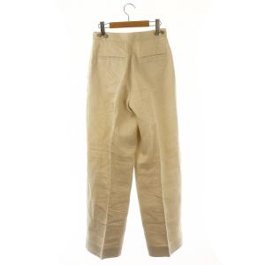 Drawer リネン ツータックテーパード パンツ 36 S ベージュ /KO OS