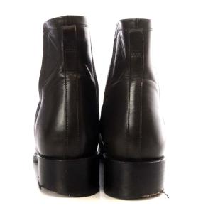 SARTORE サイドゴアブーツ チェルシーブーツ ショート ローヒール レザー 37 23cm-23.5cm ダークブラウン 005 3276