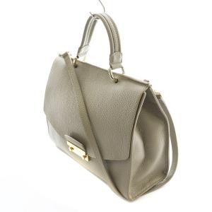 FURLA ジュリア M 2way ハンドバッグ ショルダー レザー グレー F6801