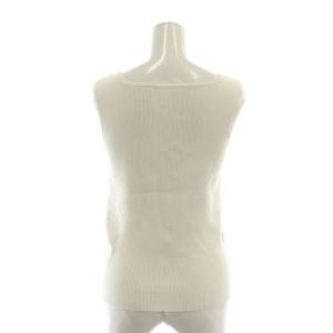 Diagram GRACE CONTINENTAL 24SS スクエアリブ ニット カットソー ノースリーブ 36 白 ホワイト