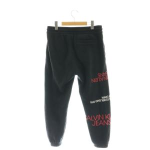 Calvin Klein スウェットパンツ イージー 裏起毛 M 黒 赤 白