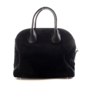 ボストンバッグ 2way スエード ブラック（2024/12/04買取 