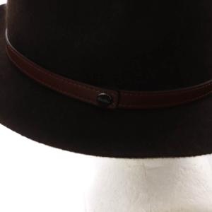 Borsalino 中折れ ウールハット 帽子 62cm 茶色 ブラウン