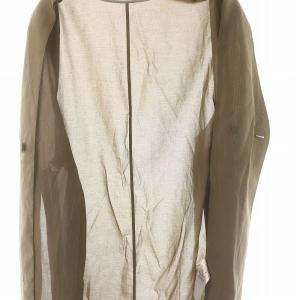 23区 24SS 【洗える】シアーマットクロス ジレ ダブル 38 カーキ