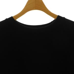 Theory 22AW Double Knit LT N SS Seam Sweatsh スウェット カットソー 半袖 S 黒 ブラック