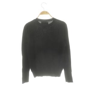 M'S GRACY ニット セーター リボン 刺繍 38 黒 ブラック