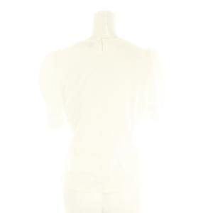 M'S GRACY 22年製 リボン フロントデザイン カットソー Tシャツ 半袖 38 白 ホワイト