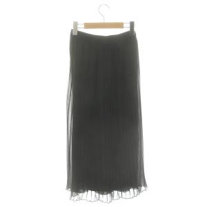 M'S GRACY プリーツガウチョパンツ ワイド イージー 38 黒 ブラック