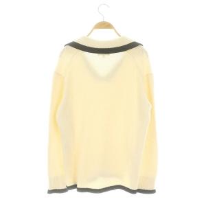 Theory 24SS Wave Boucle OW LS Pullover ニット カットソー 長袖 プルオーバー P アイボリー 黒