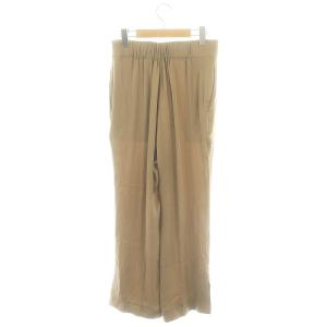 CHAOS ランクルシルクパンツ ストレート センタープレス イージー F モカ /DO OS SH