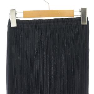 PLEATS PLEASE ISSEY MIYAKE ロングスカート タイト ロング プリーツ 1 ダークネイビー PP05-JG001